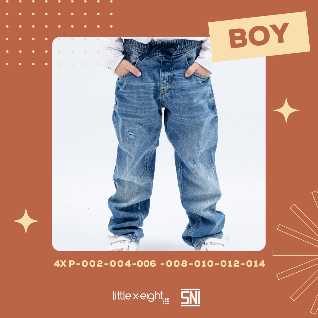 Little X eight Boy Balver Jeans - Jeans Panjang Anak Cowok