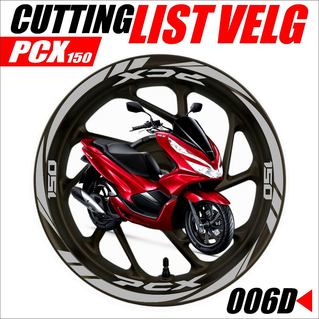 Sticker cutting lis pelk pcx 150 lis velg HONDA PCX 150 Variasi