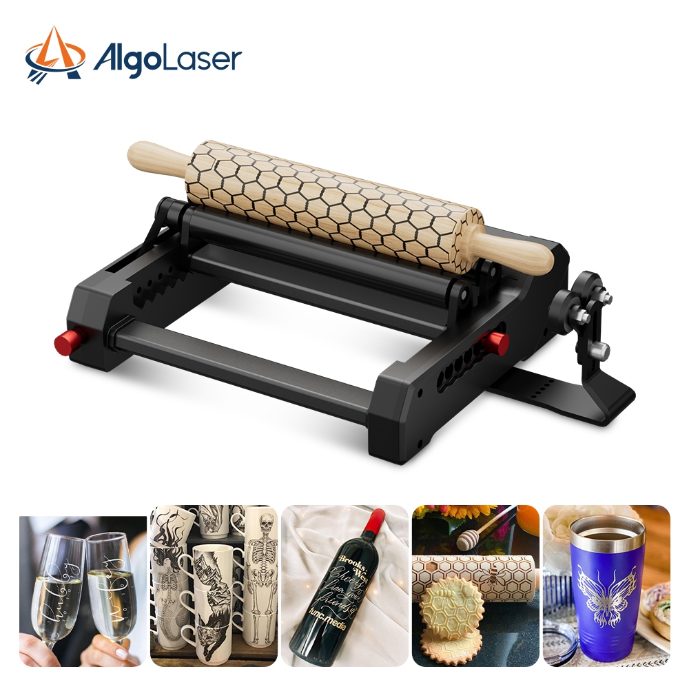 AlgoLaser Rotary Roller 360° Laser Engraver Y-axis Rotary Roller