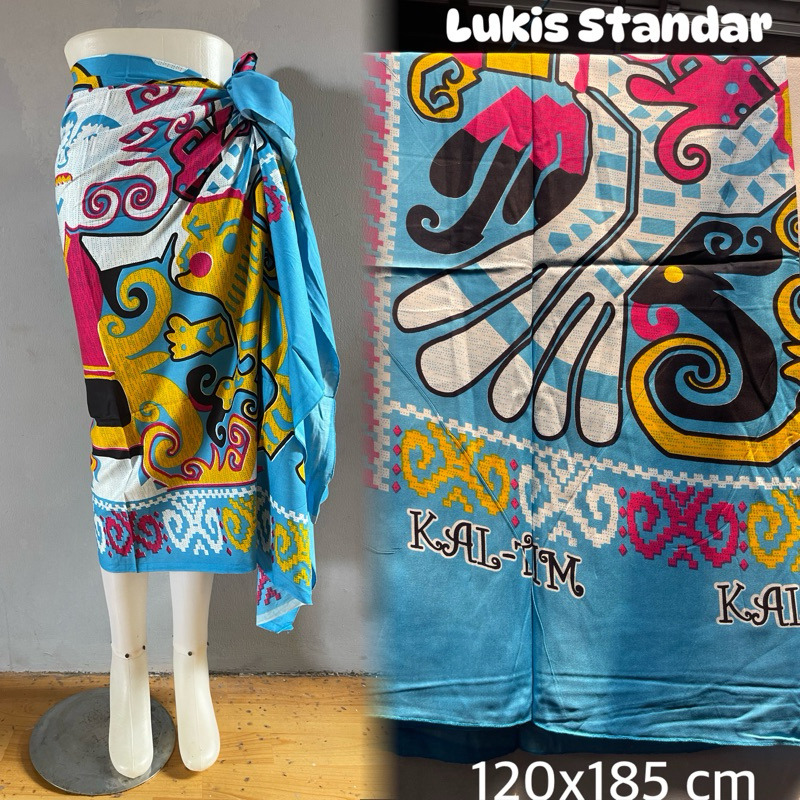kain pantai motif kalimantan - kain pantai lukis standar - kain pantai export - sarung pantai - kain