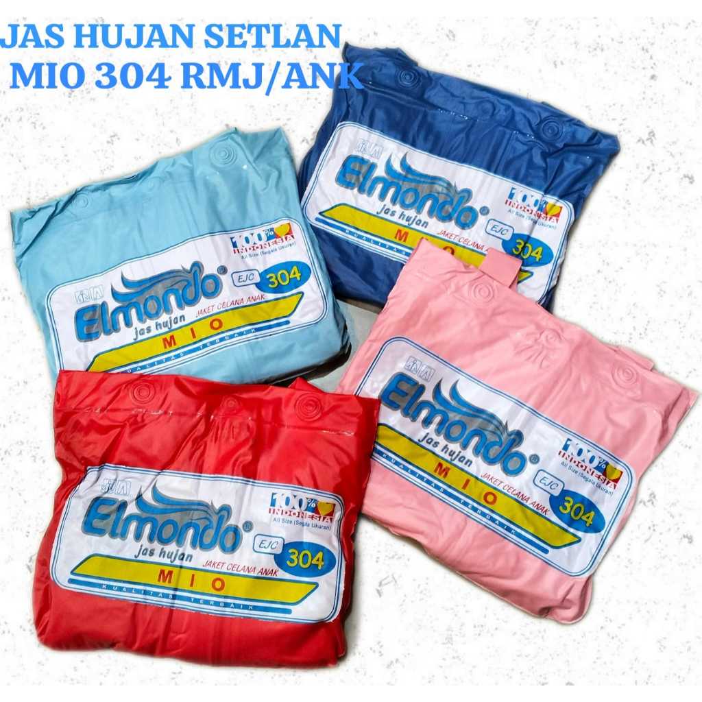 JAS HUJAN ANAK SETELAN MIO 304 ELMONDO | JAS HUJAN SETELAN ANAK ELMONDO