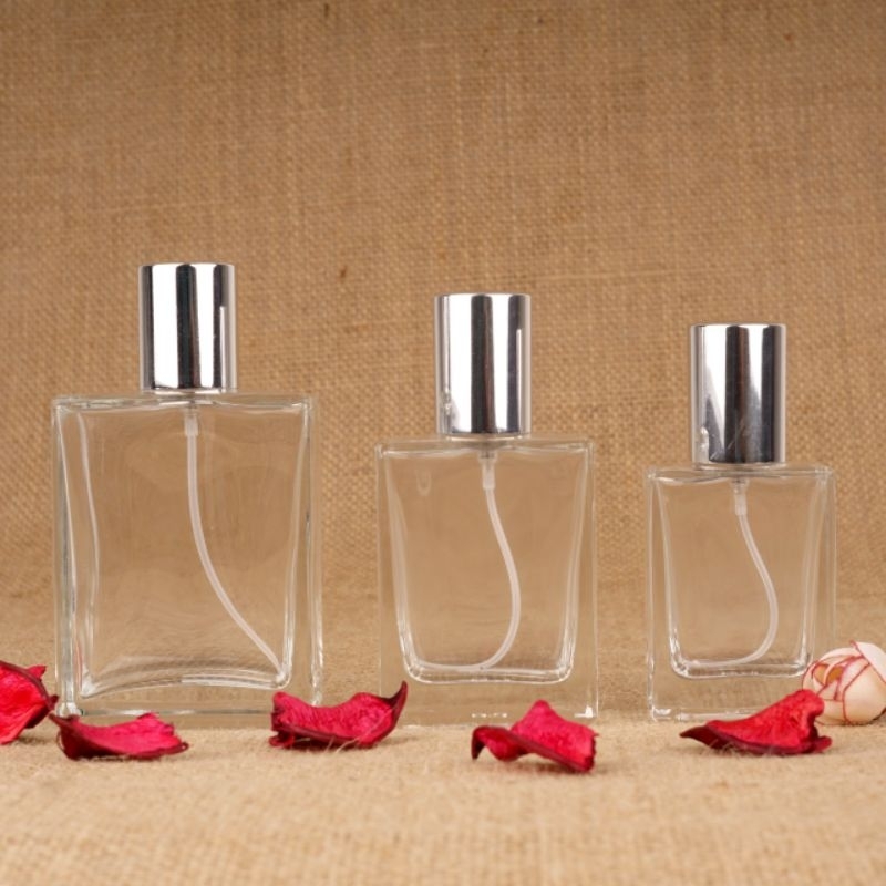 /Botol Kaca Press/Botol Spray/Isi ulang parfum/Hmrs Botol Parfum Kotak