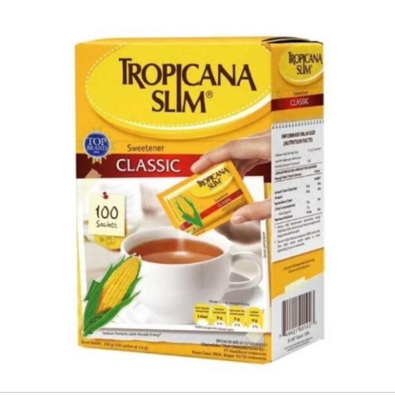 

Tropicana Slim Sweetener Classic 100 Sachet