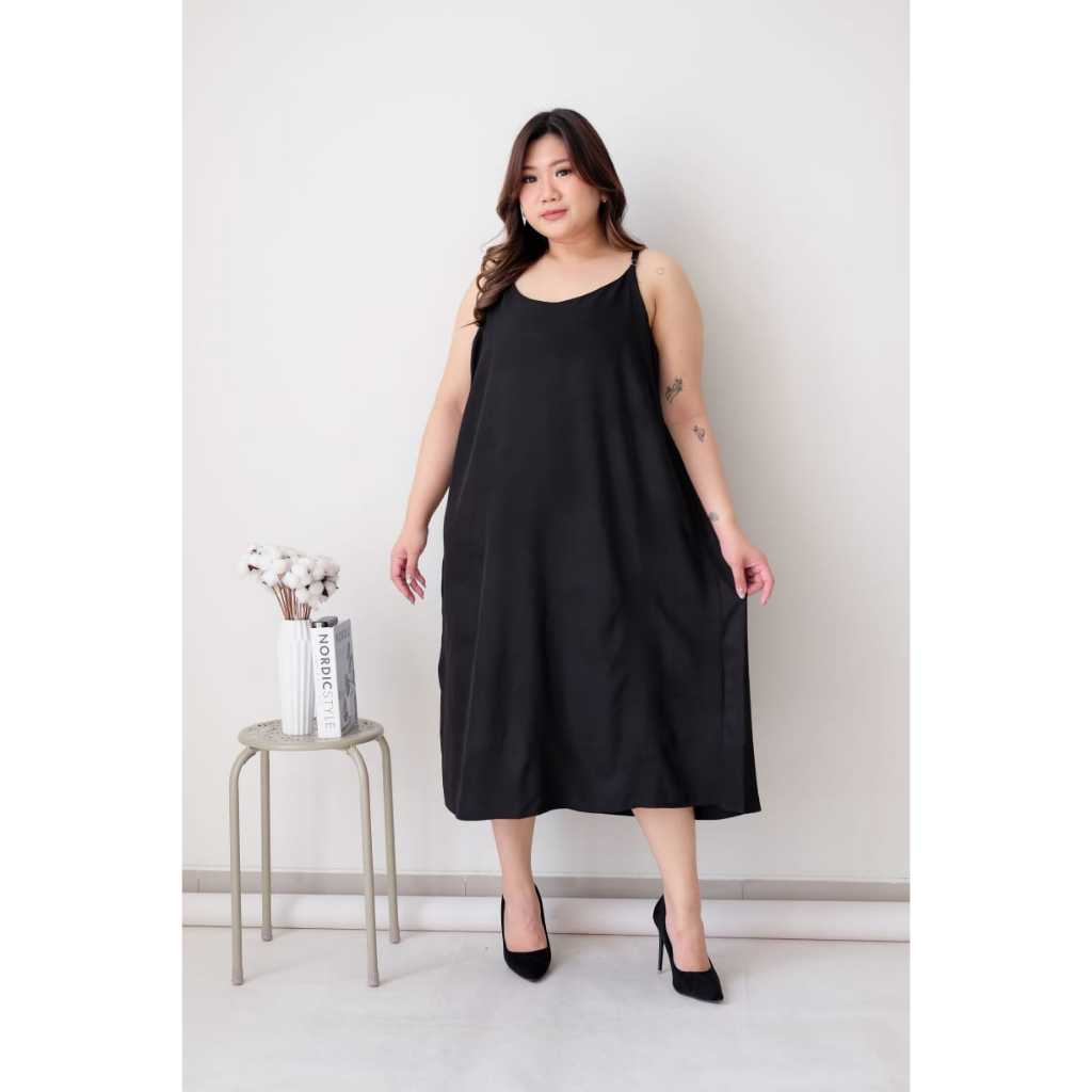 Bigwell Dress Tanktop Wanita Jumbo Bigsize