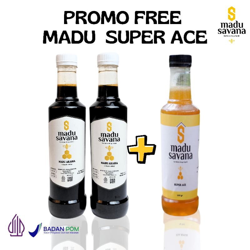 

SAVANA Madu Nektar Rambutan Super ACE Gratis 2 Madu Akasia