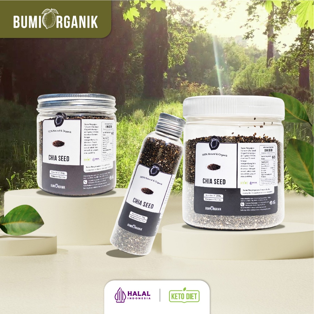 

CHIA SEEDS BUMI ORGANIK / CHIA SEEDS ORGANIC / CHIA SEEDS UNTUK DIET / CHIASEEDS BOTOL / CHIA SEED FRESHLY / CHIA SEED PREMIUM / CHIASED ORGANIK / CHIA SEEDS ORGANIC / CIA SEED / CHIA SEED NUTRILOGY OFFICIAL BEORGANIK NUTRIFARM DARI BUMI