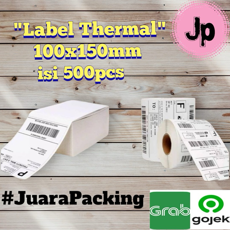 

Perdus Kertas Label Sticker Barcode 100x150mm Thermal "Khusus Instan