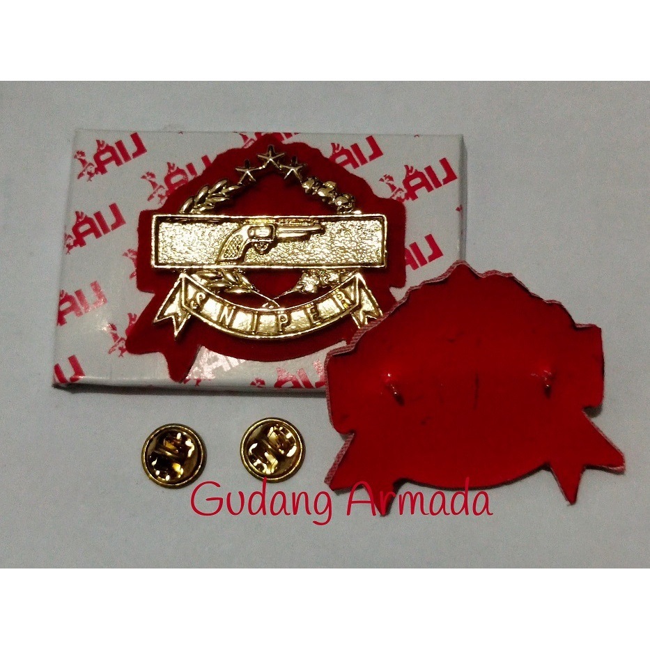 Aksesoris Brevet Perwira Keren-Wing HM SNIPER Pendek atau Panjang