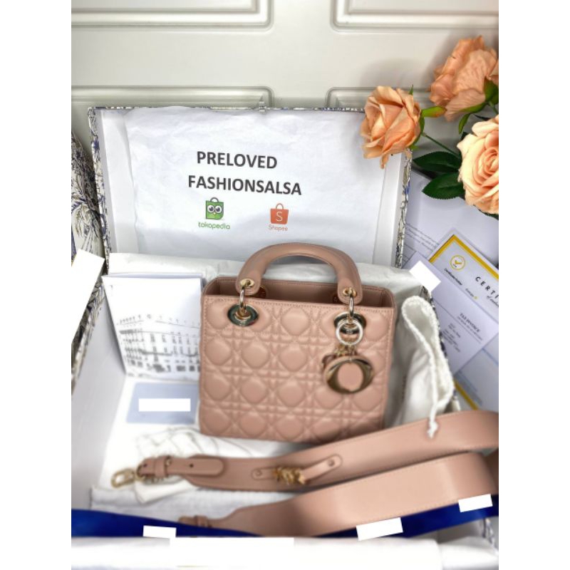 nego preloved Small Lady dior my abcdior nude