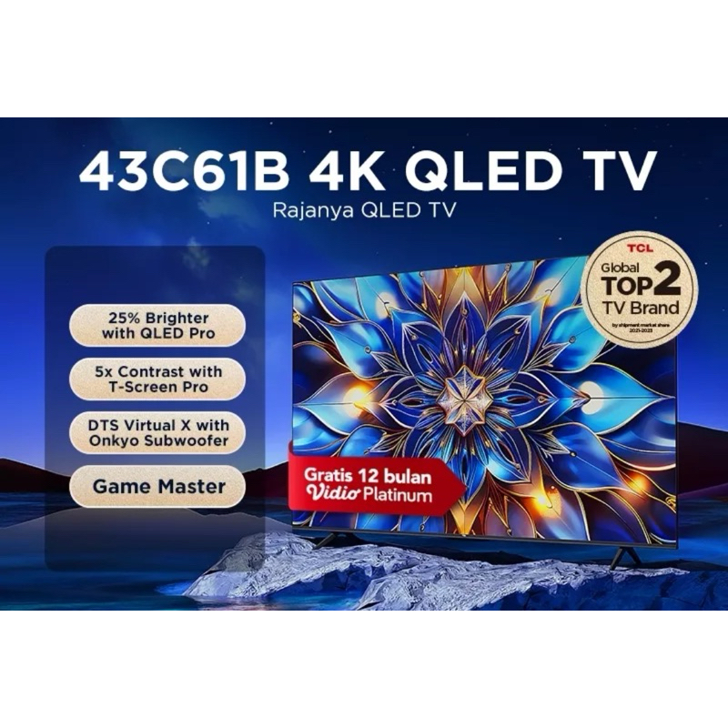 TCL GOOGLE TV Smart TV Android QLED UHD 4K TV 43Q6 50Q6 Q6 50C61B 43C61B C61B  Q725 50Q725 43Q725 43