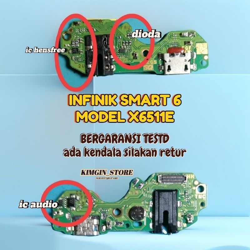 Konektor Cas Papan Pcb Konektor Cas Infinik Smart 6 Model X6511E