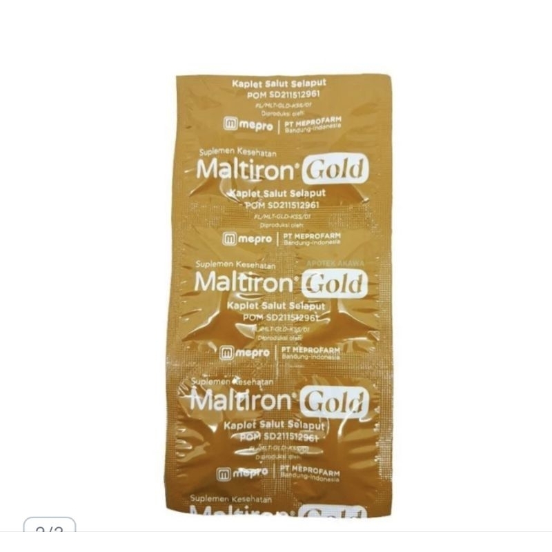 MALTIRON GOLD Multivitamin Buat ibu hamil dan lansia