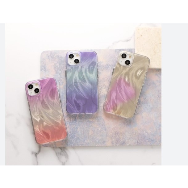 [ Case Oppo Reno 11 / Reno 10 / Reno 8 / Reno 8T / Reno 8Z ] Case Shimering Glossy Rainbow Oppo