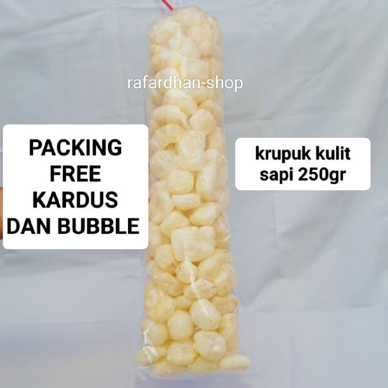 

KERUPUK KULIT SAPI 250 GRAM / KRUPUK KULIT SAPI / DOROKDOK