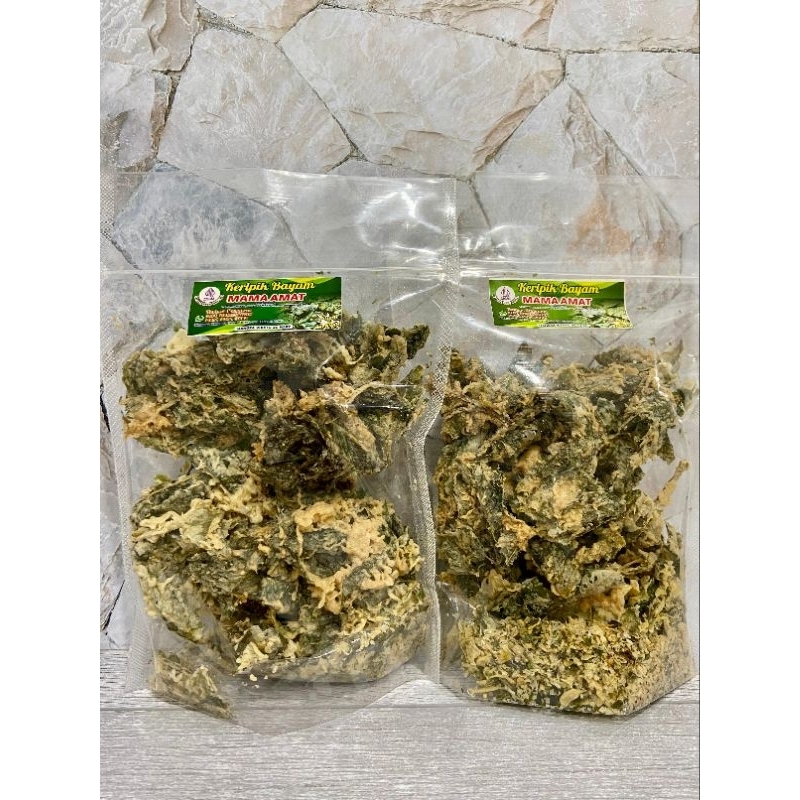 

Mama amat peye kacang,peye udang papai,keripik bayam,keripik tempe,kerupuk bawang