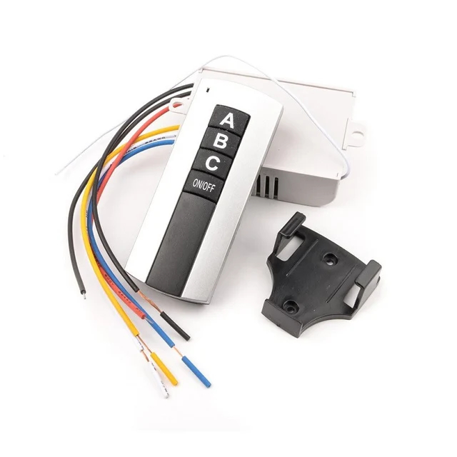 Saklar Remote Lampu Wireless 3 Way / Remote Control Switch 4 Channel