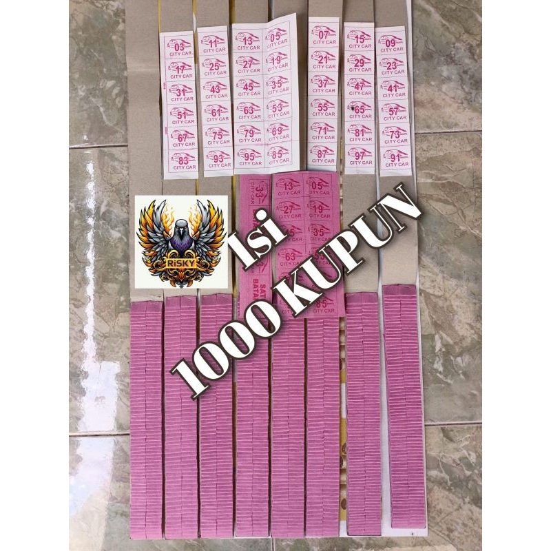 

Rad CabuTaN Kosongan Wayang Kertas Manila Isi 1000 Kupon