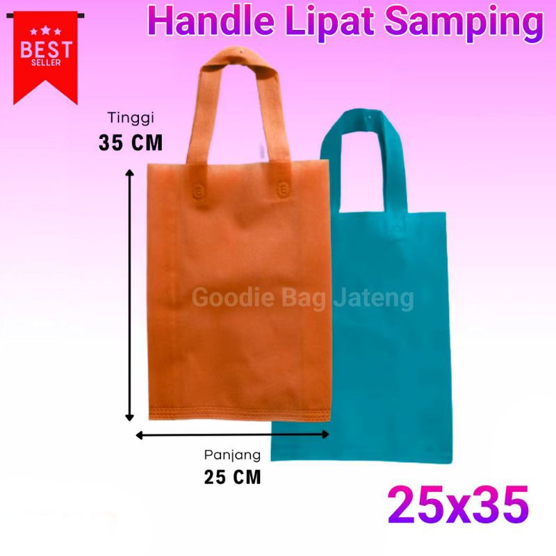 

(isi 12 PCS) Goodie bag HLS 25x35 Tas Hajatan Tas Spunbond murah 65gsm Harga per Lusin