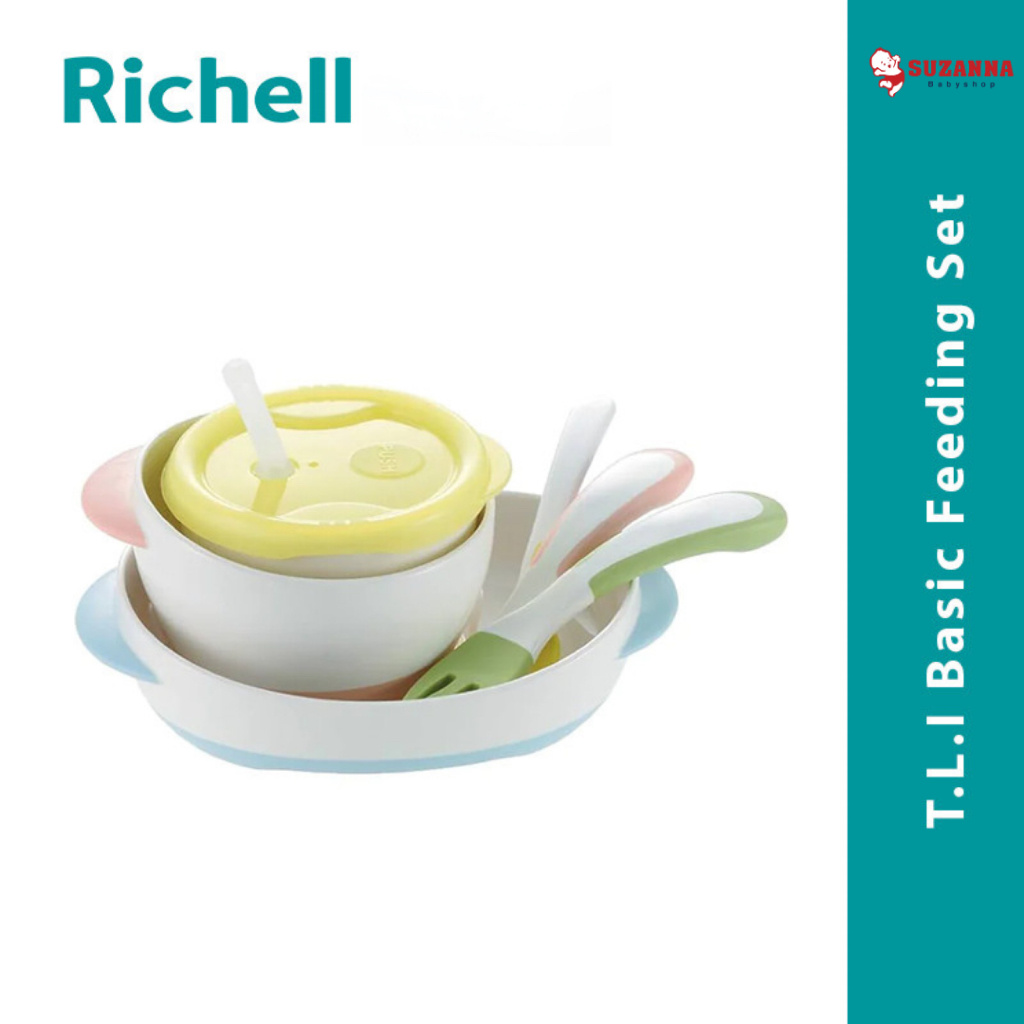 Richell Basic Feeding Set / Peralatan Makan Bayi
