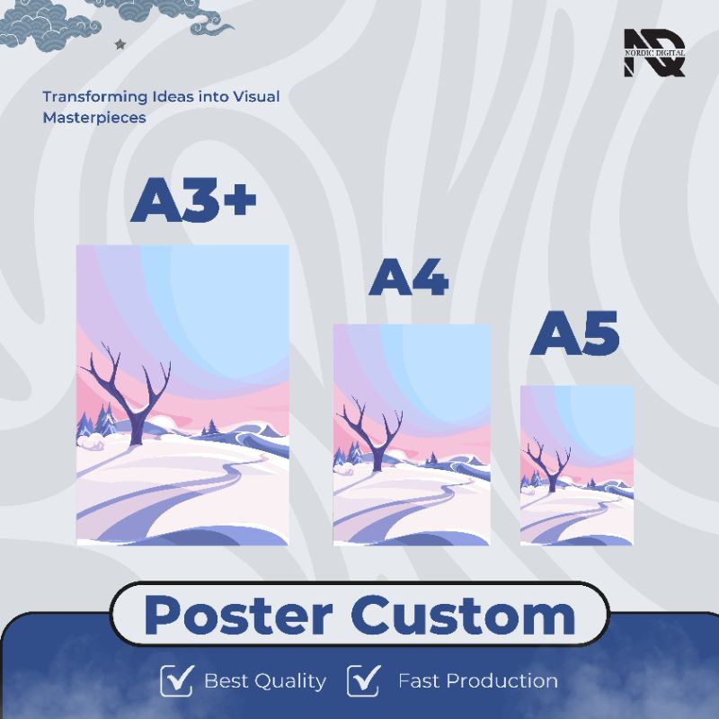 

CETAK POSTER CUSTOM KUALITAS PREMIUM JERNIH - MURAH DESIGN BEBAS