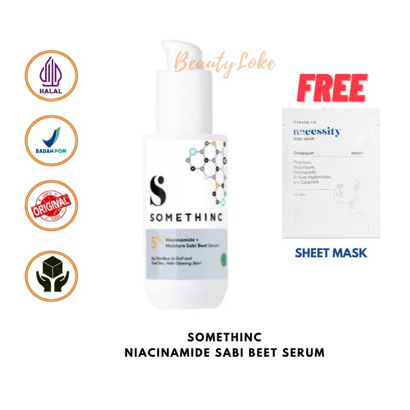【100% ORIGINAL】SOMETHINC 5% 10% NIACINAMIDE BARRIER 5% 10% SABI MAX BEET SERUM 20ml 40ml SOMETHINC