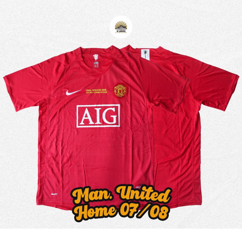 Jersey Retro Manchester United Home 2007/2008