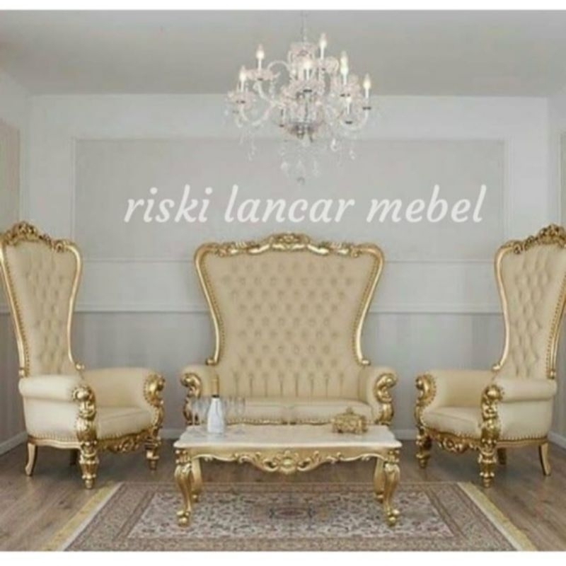Kursi Set Sofa Meja Tamu Syahrini Sofa Tamu Princess Syahrini Mewah Jati Ukir