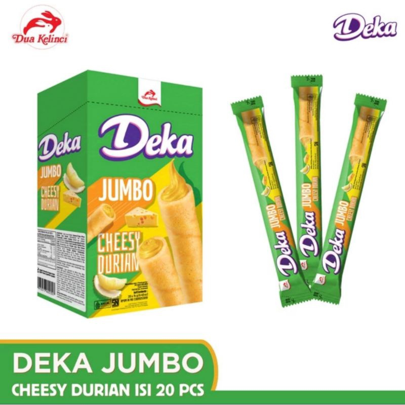 

Deka Wafer Roll Jumbo - Cheesy Durian (20x16g)