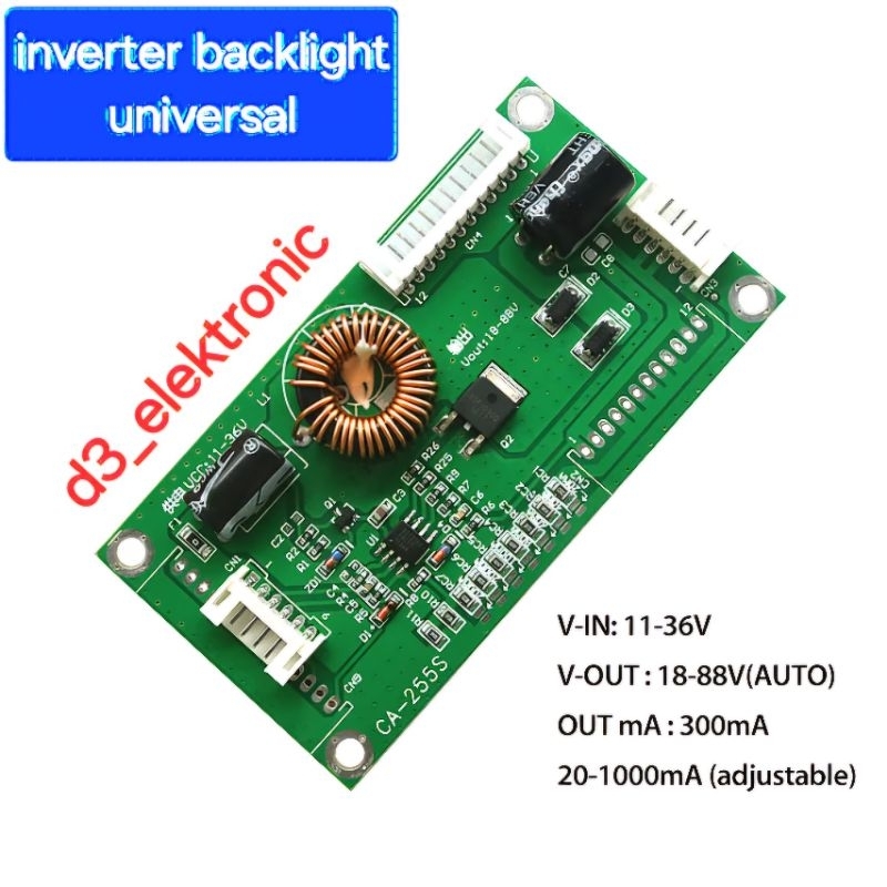 INVERTER LED UNIVERSAL CA-255 UNIVERSAL LAMPU LED BACKLIGHT CA255 UNIVERSAL INVERTER DC STEPUP TV