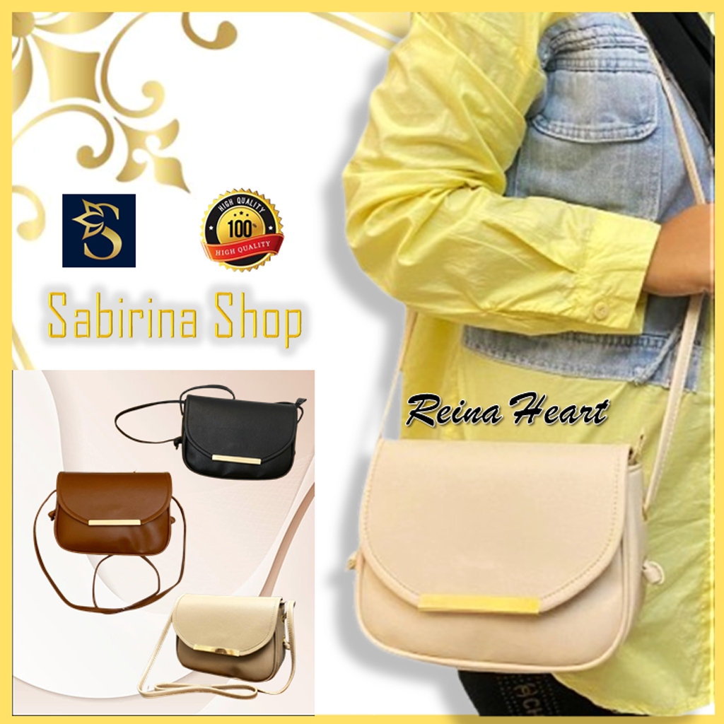 Tas Wanita Sling Bag Reina Heart Tas Brand Lokal