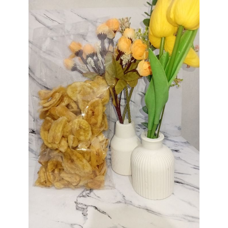 

Keripik pisang original asin gurih 200 gr