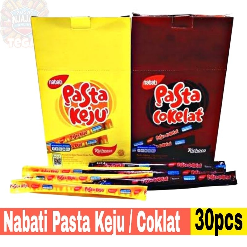 

Richeese Nabati Pasta Keju / Coklat 1 dus isi 30 pcs 6gr