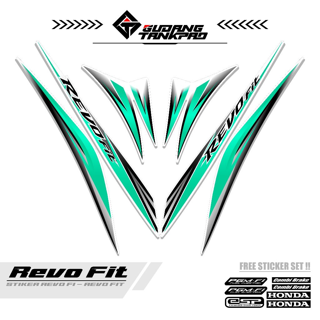 STIKER STRIPING REVO FIT FI / MTF 20 / STIKER VARIASI REVO FIT / POLET REVO FIT FI