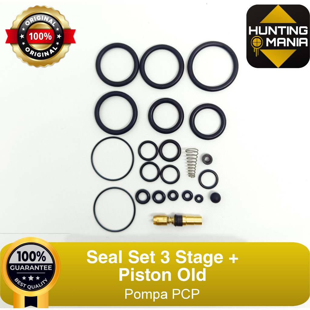 SEAL SETT 3 STAGE + PISTON POMPA PCP, SEAL POMPA PCP KOMPLIT, SEAL POMPA PCP, SEAL SETT POMPA PCP