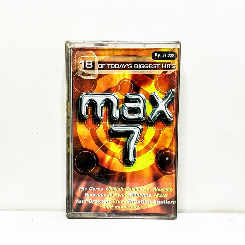 Kaset Pita Kompilasi Max 7 Madonna Lengkap Dengan Thanks Card