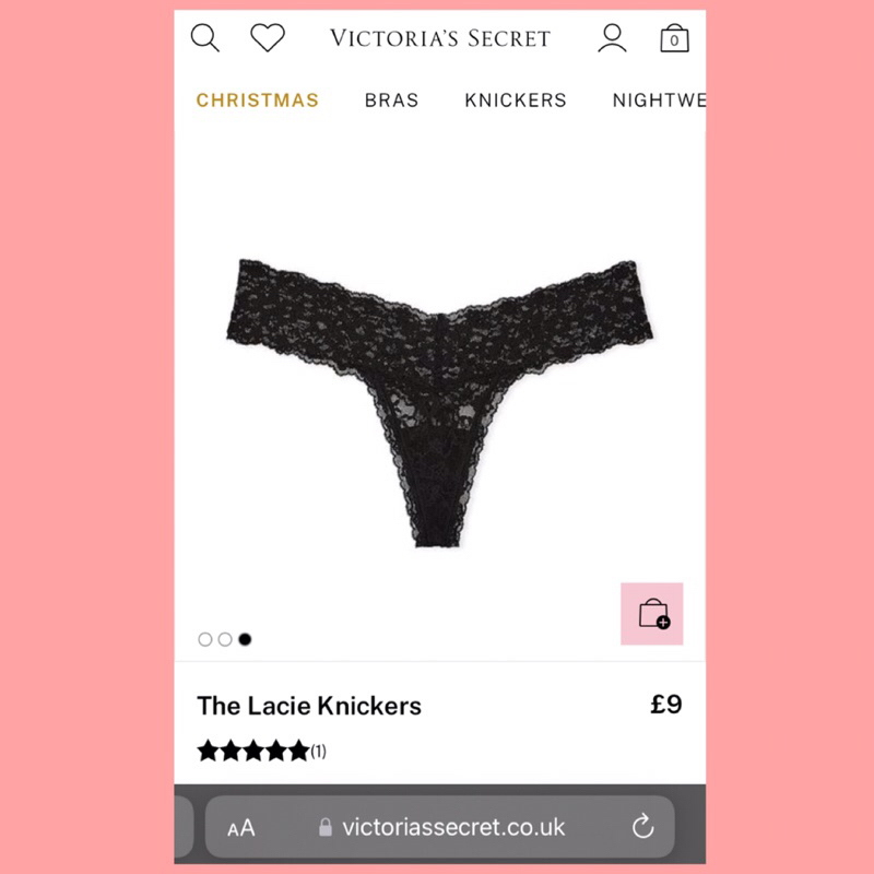 Underpants / CD Thongs VS Victoria’s Secret Lace Black