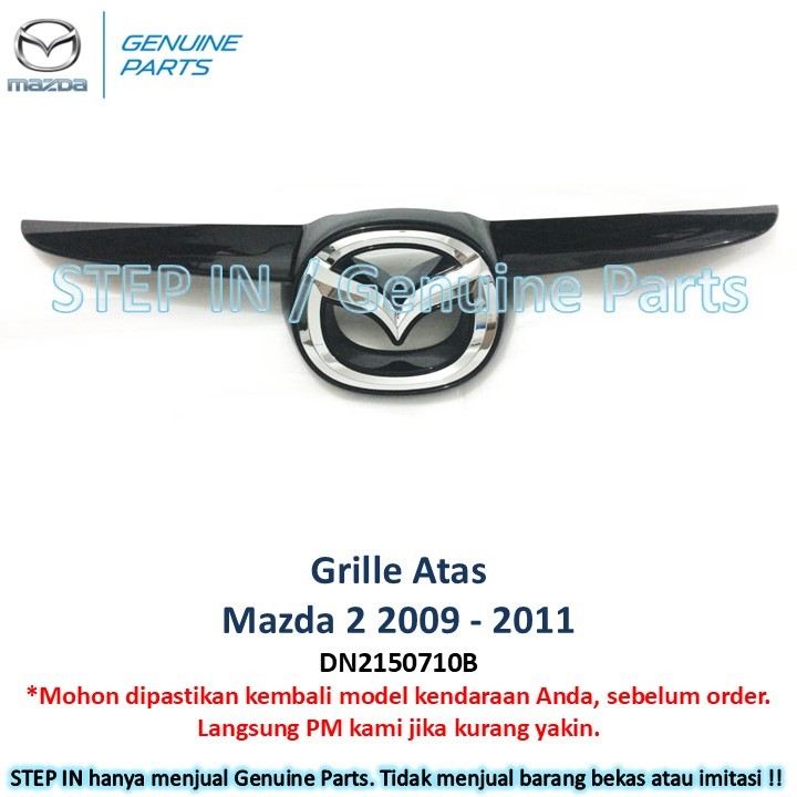 Lis Grille Mazda 2 2009-2012 Garnish grill atas mazda2 genuine baru
