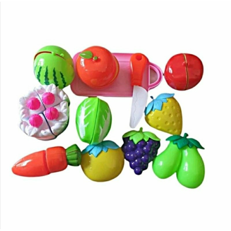 mainan buah potong magnet