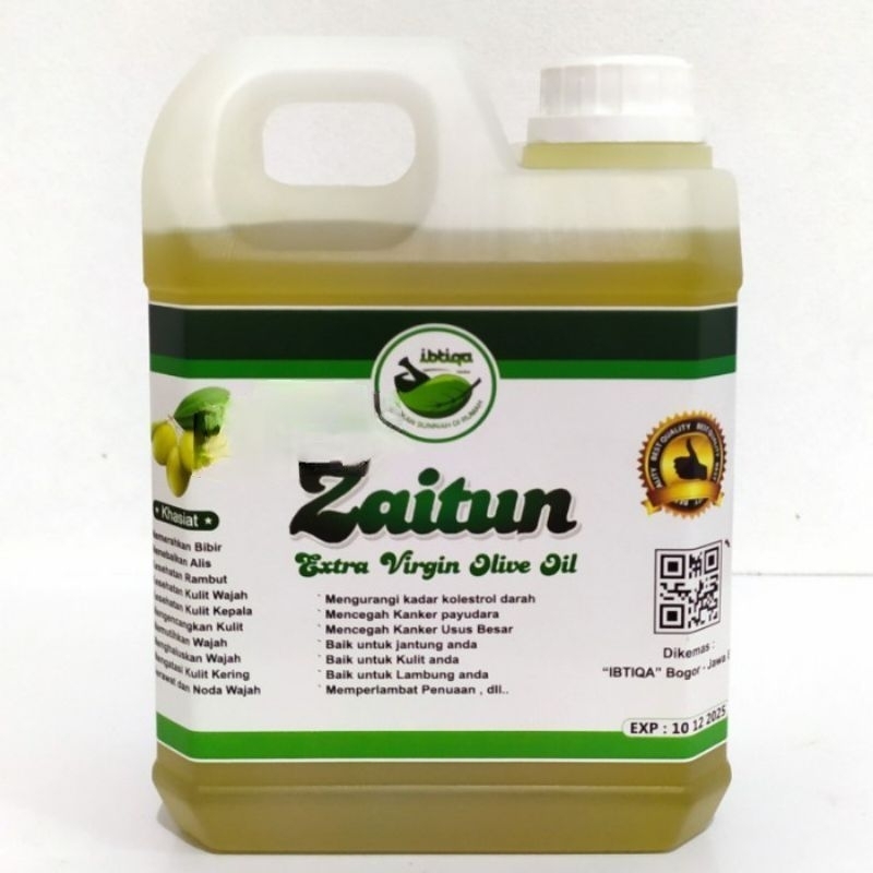 

Minyak Zaitun IBTIQA Extra Virgin Olive Oil 1000 ML Original Exp Lama