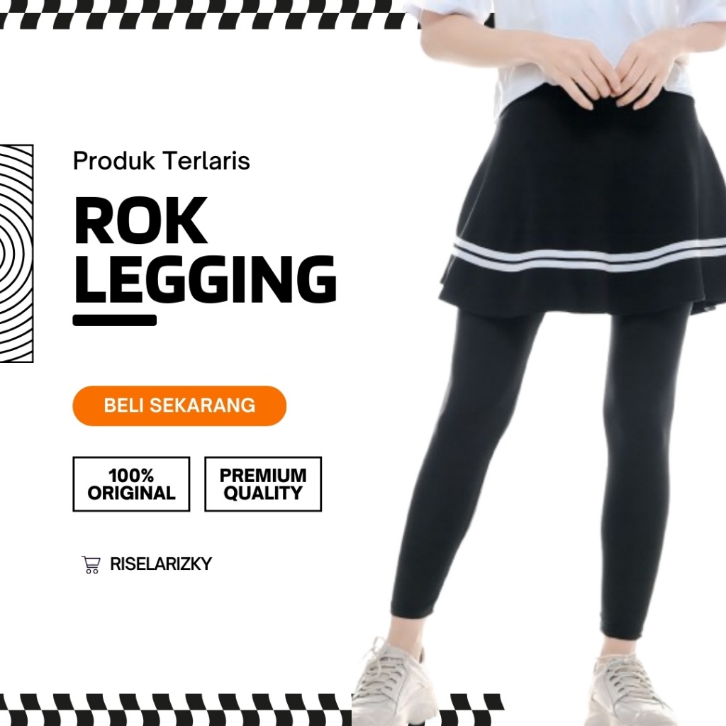 Rok Legging Olahraga Wanita / Rok Legging Wanita Sport /  Setelan Rok Legging Muslim Big Size