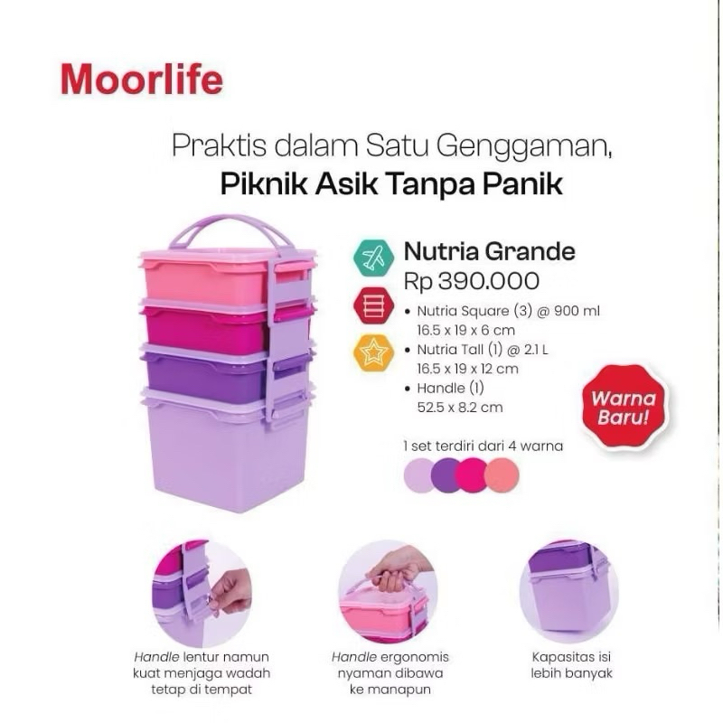 nutria moorlife/rantang susun 4