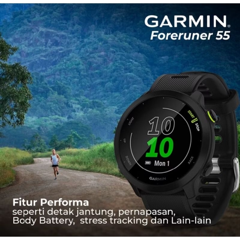 Garmin Forerunner 55 - Garmin FR 55 - Jam GARMIN - original - murah