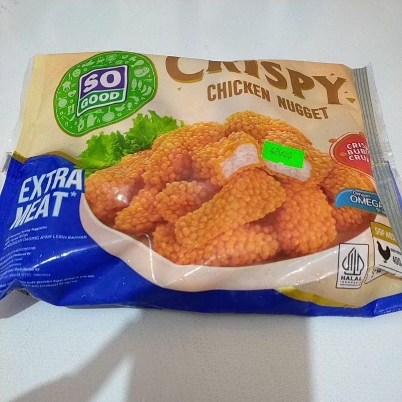 

sogood crispy chicken nuget 400gr