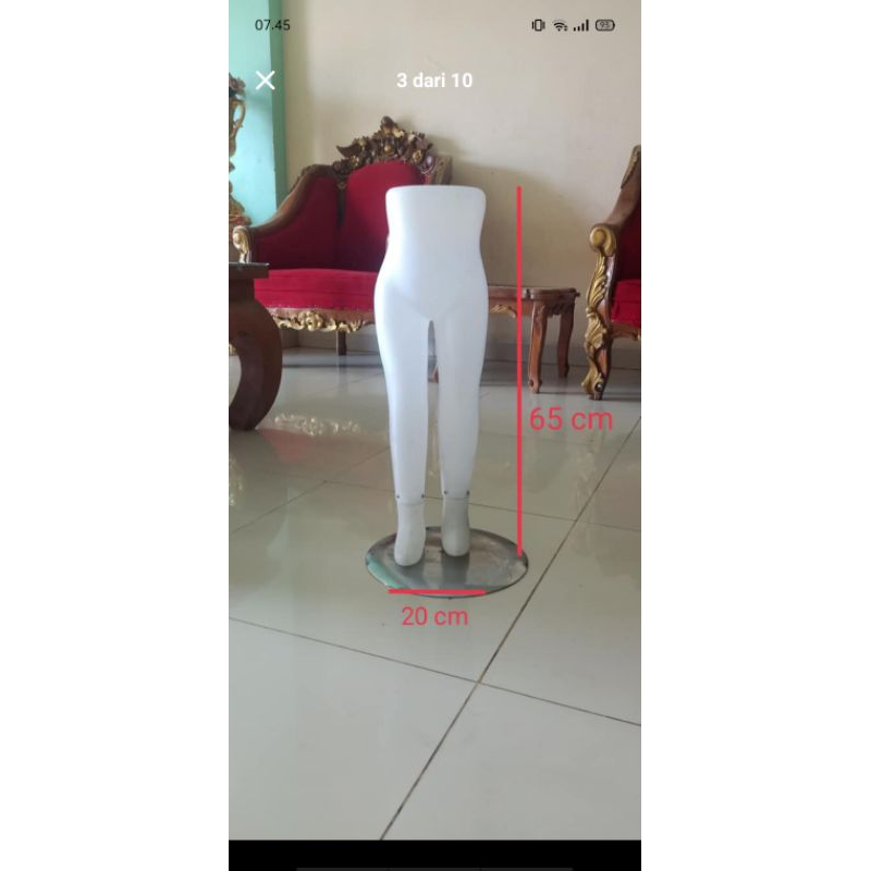manekin kaki kecil second