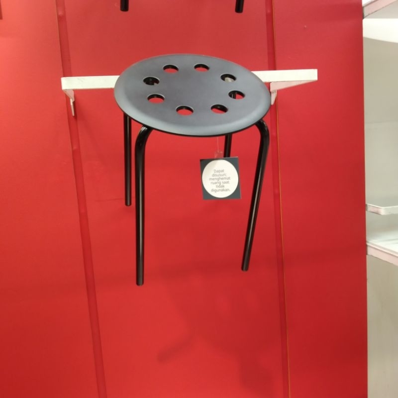 IKEA MARIUS bangku stool baso bulat 32cm kaki baja