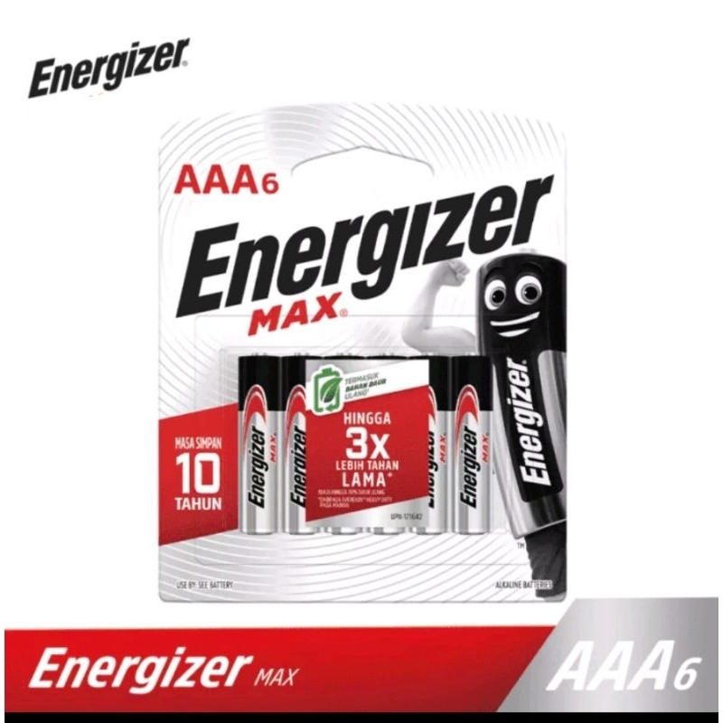 Energizer AA Energizer AAA isi 6 BP6 baterai alkaline Energizer