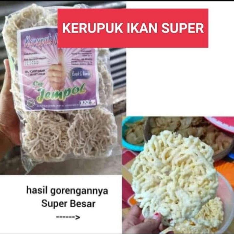 

KRUPUK IKAN SUPER MERK JEMPOL
