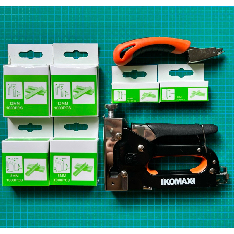 

1 SET Staples Tembak Komax Jerman Premium Quality Stepler Jegrekan Alat Tukang Industri Premium