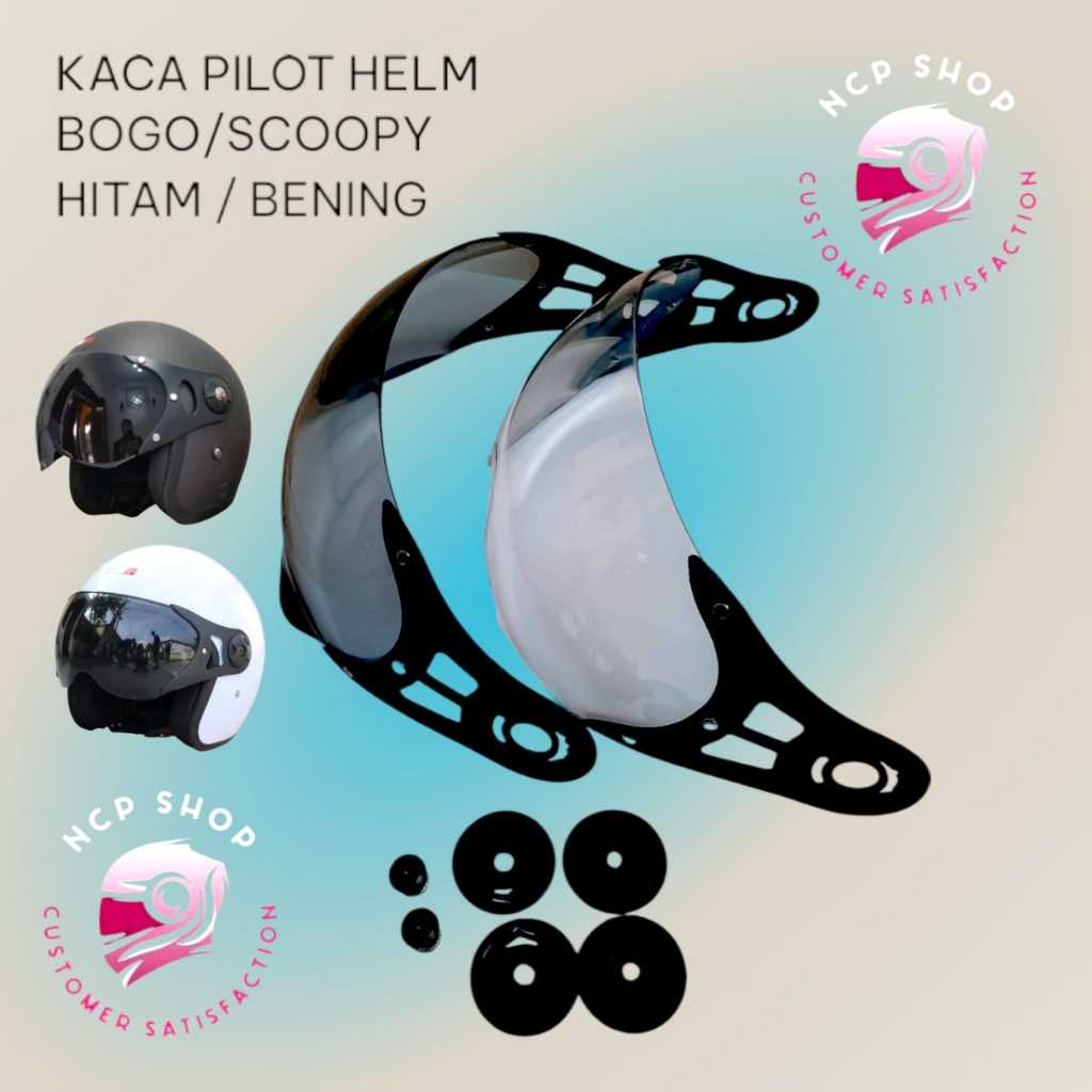 Promo Rajanya Kaca Helm Scoopy + Baut / Kaca Helm Bogo Pilot / Helm Momo / Helm Momo /Hijab Niels