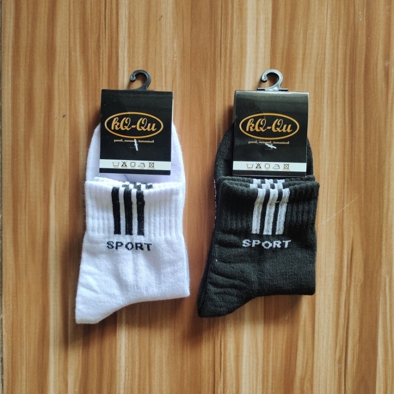 Kaos Kaki Olahraga Sport Pendek Double Karet